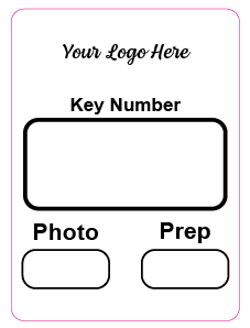 Vehicle Key Number Stickers – Car Windscreen