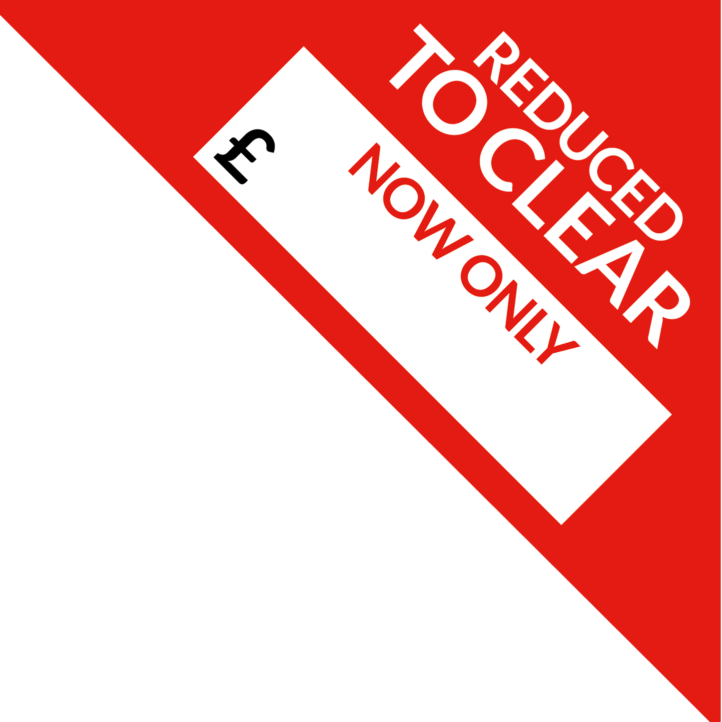 Vehicle “Reduced to Clear” Windscreen Stickers