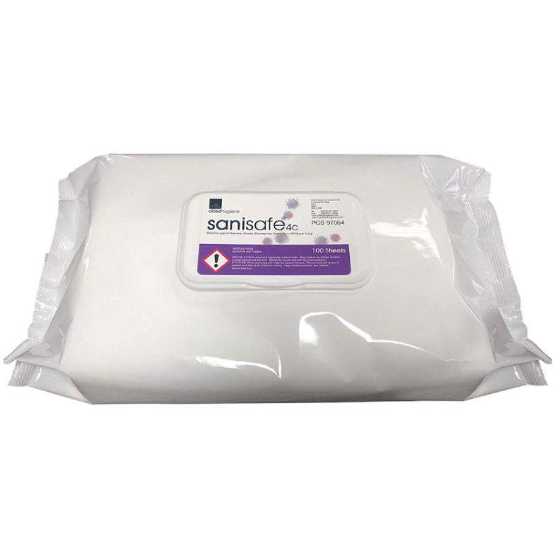 Sanisafe Anti-Bacterial Wipes - Pack of 100