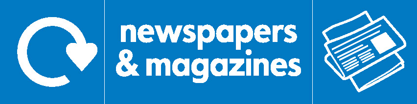 Newspapers & Magazines Recycling Paper Signage - PAPE0021