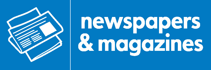 Newspapers & Magazines Recycling Paper Signage - PAPE0013