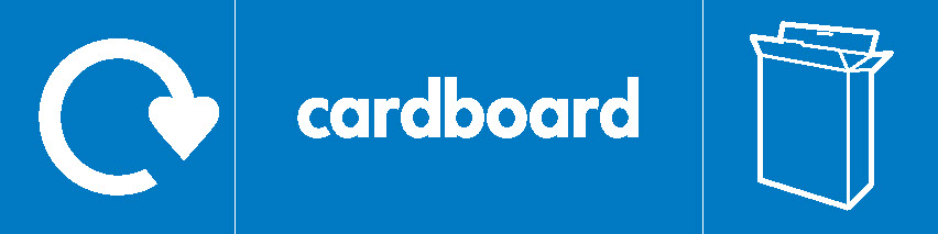 Cardboard Recycling Paper Signage - PAPE0018