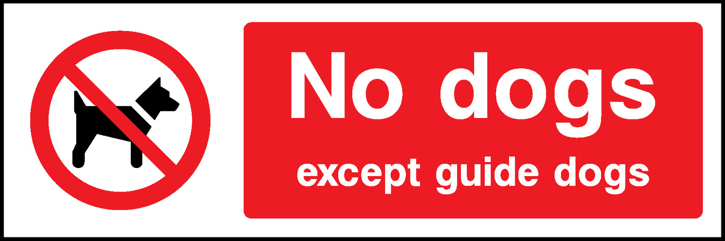 No Dogs Prohibition General Signage - GENE0021