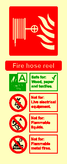 Fire Hose Reel Urd Fire Equipment Signage - FEQP0069