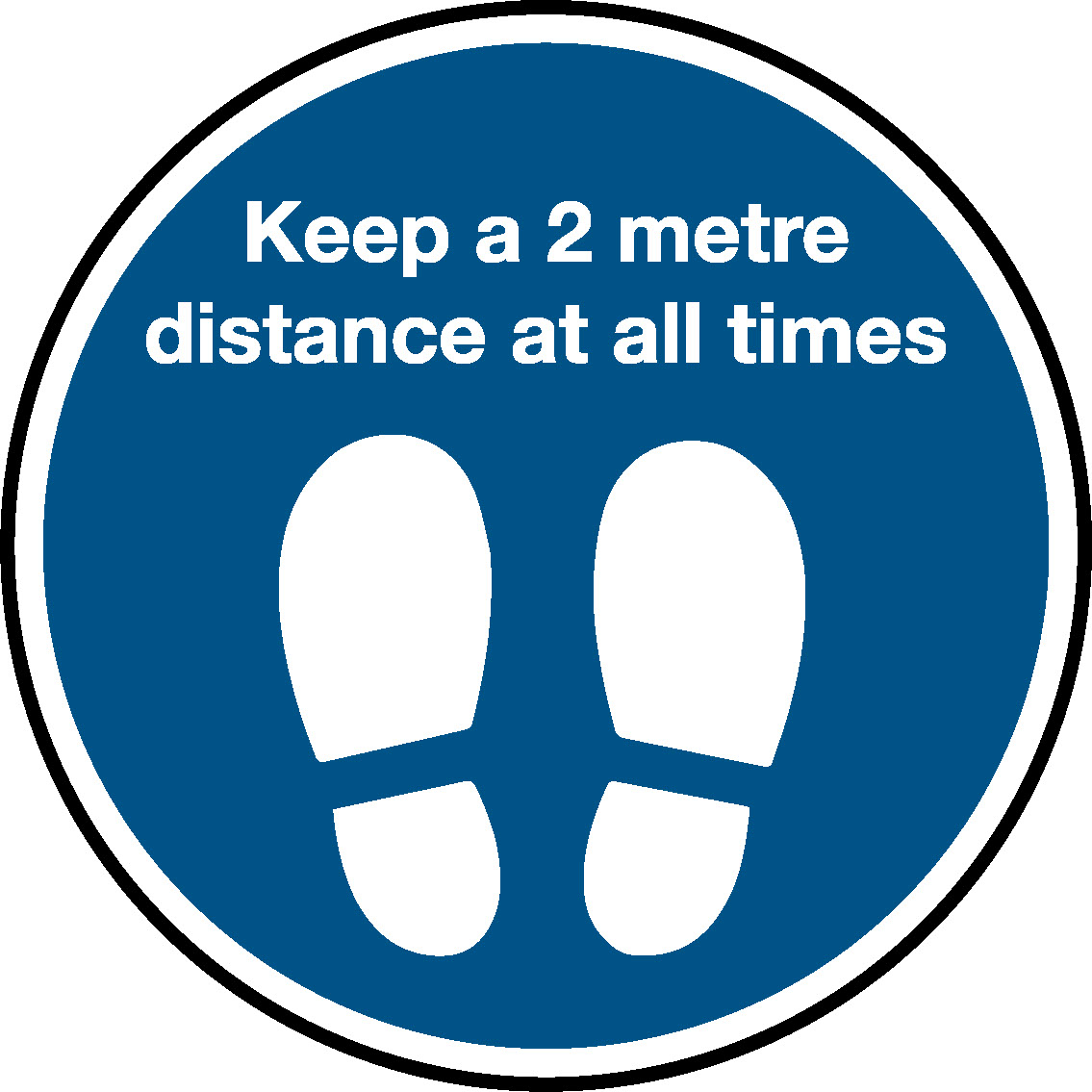 Keep A 2 Metre Distance At All Times Floor Graphics Signage - FLOO0032