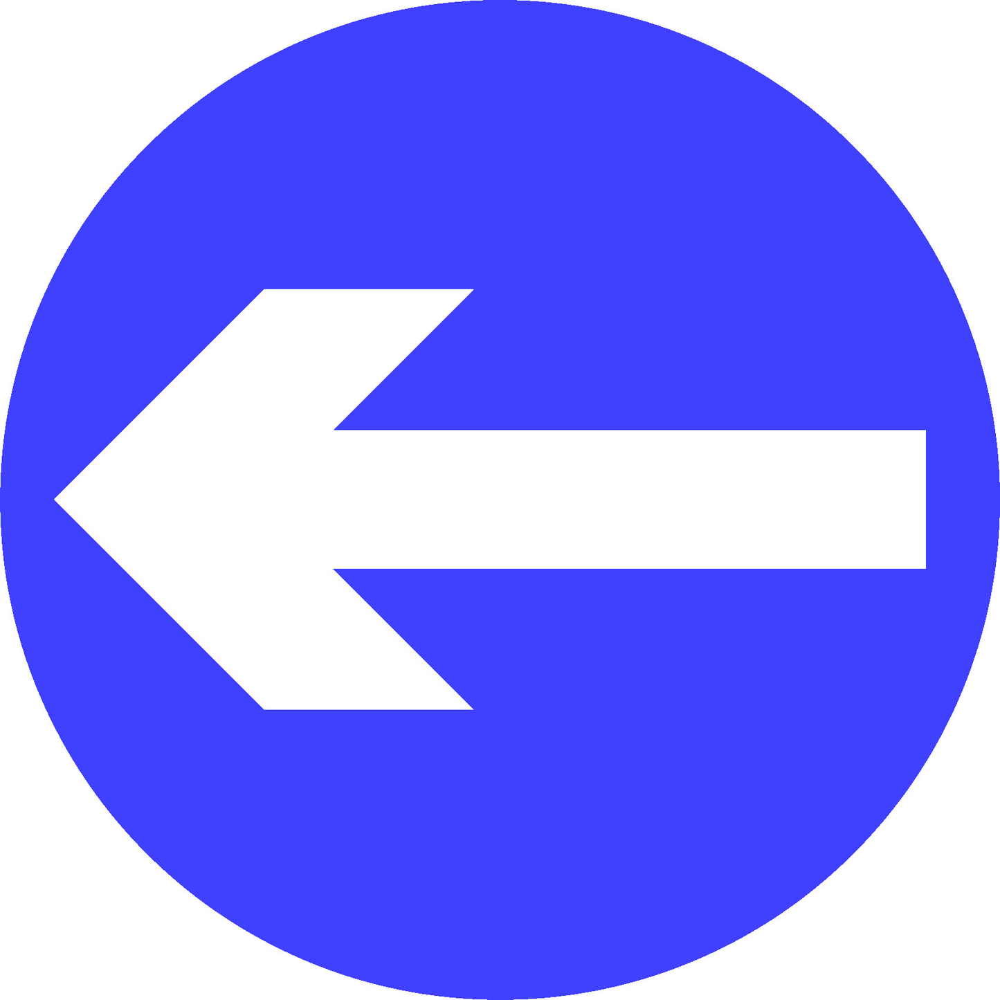 Left Road Traffic Regulatory Signage - REGU0003