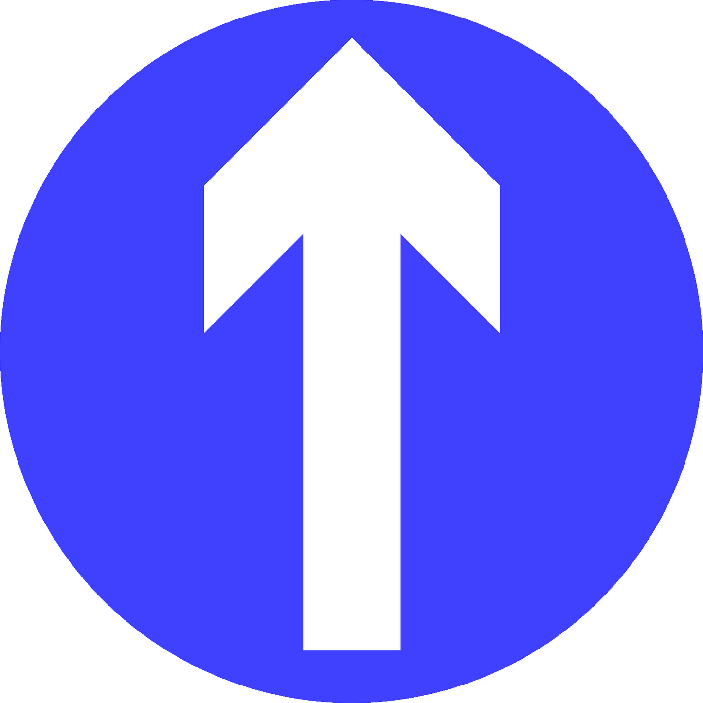 Straight Road Traffic Regulatory Signage - REGU0004