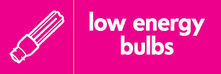 Low Energy Bulbs Recycling Electrical Signage - ELEC0018