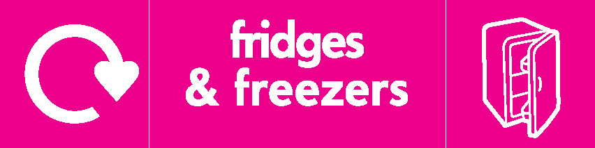 Fridges & Freezers Recycling Electrical Signage - ELEC0032