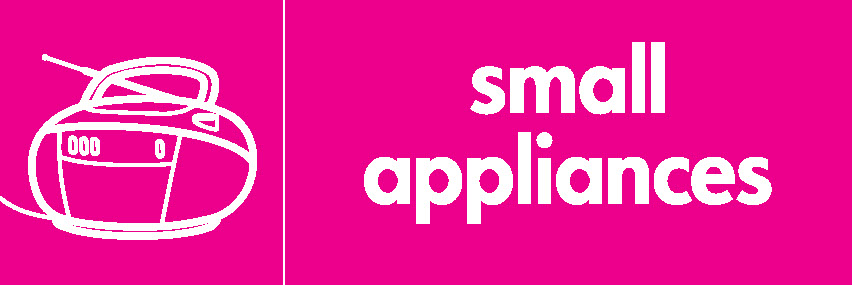 Small Appliances Recycling Electrical Signage - ELEC0027