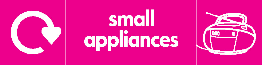 Small Appliances Recycling Electrical Signage - ELEC0040