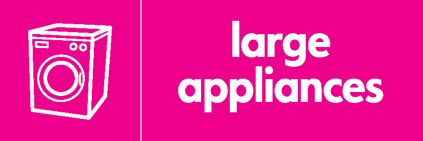 Large Appliances Recycling Electrical Signage - ELEC0017