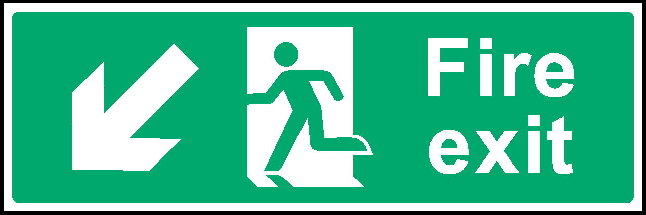 Exit Emergency Escape Signage - EMER0005