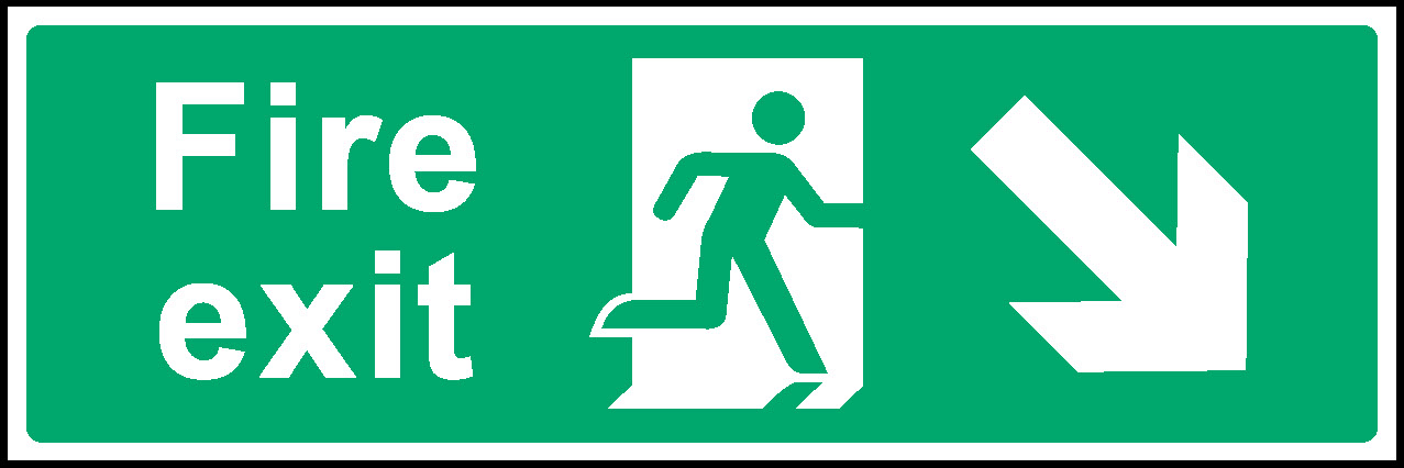 Exit Emergency Escape Signage - EMER0006