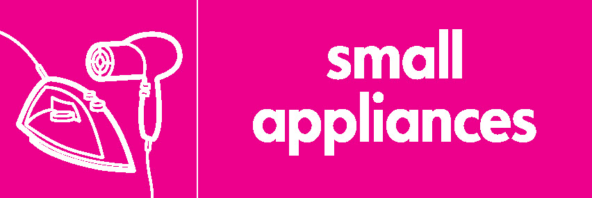 Small Appliances Recycling Electrical Signage - ELEC0026