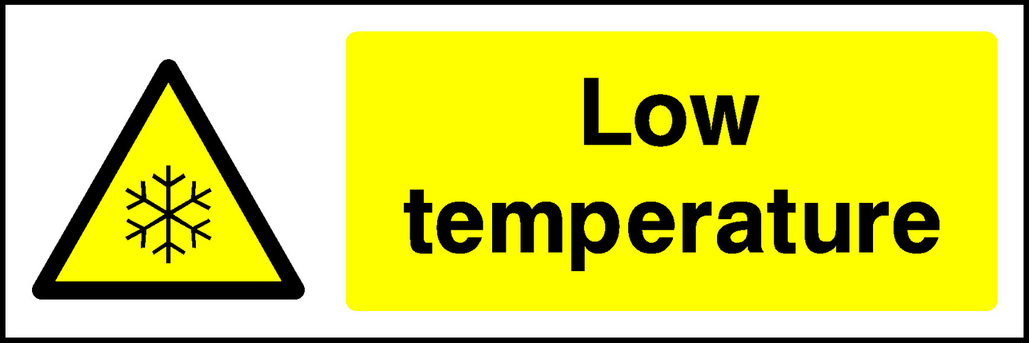 Low Temperature Food Processing & Hygeine Signage - FOOD0082