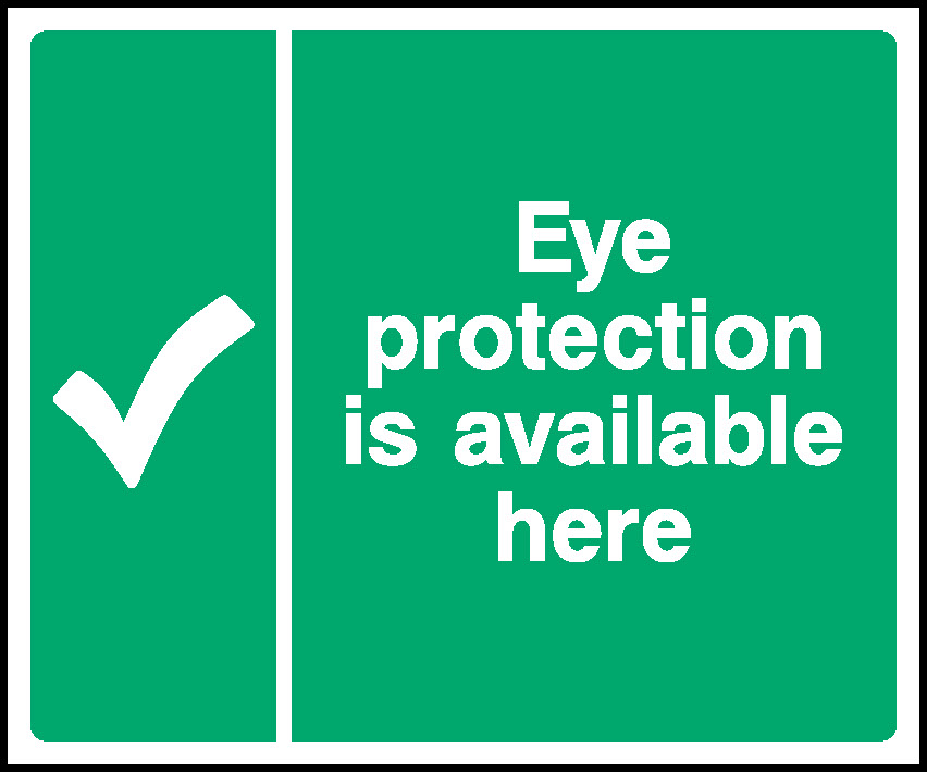 Eye Protection Is Available Here First Aid Signage - FAID0046