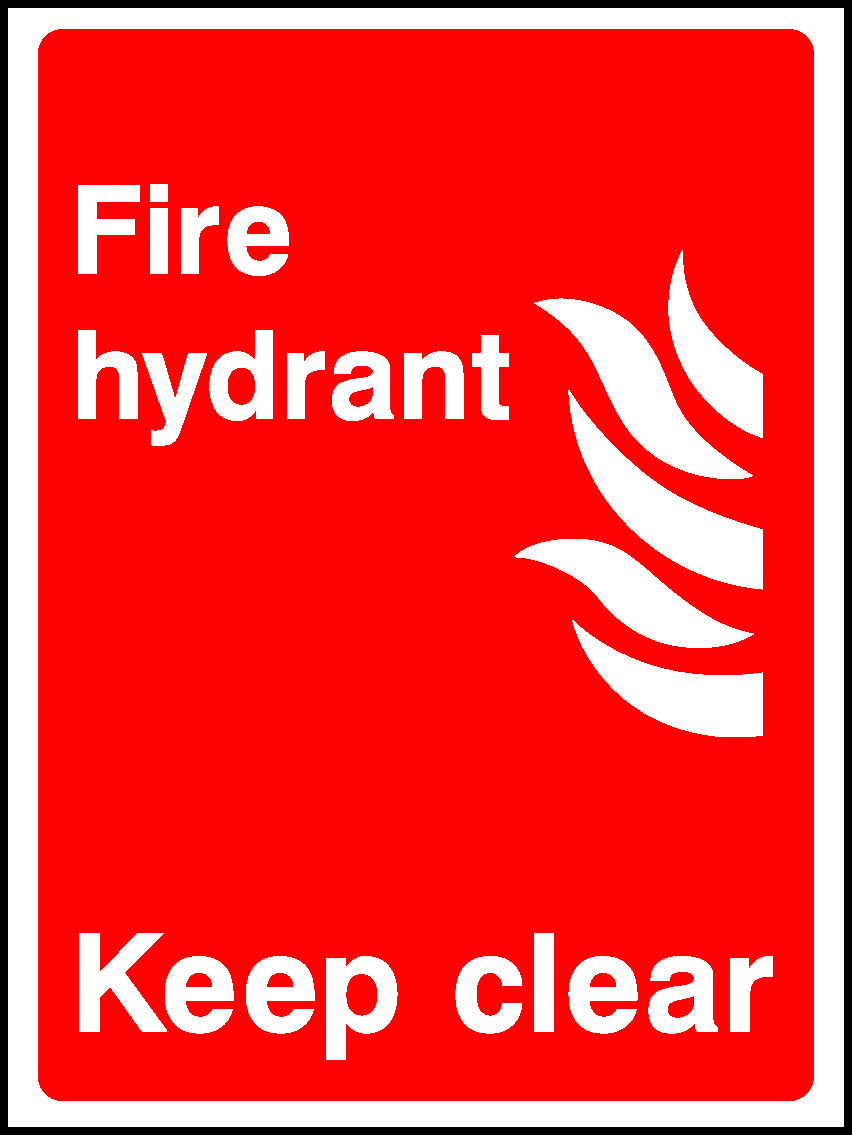 Fire Hydrant Keep Clear Fire Equipment Signage - FEQP0003