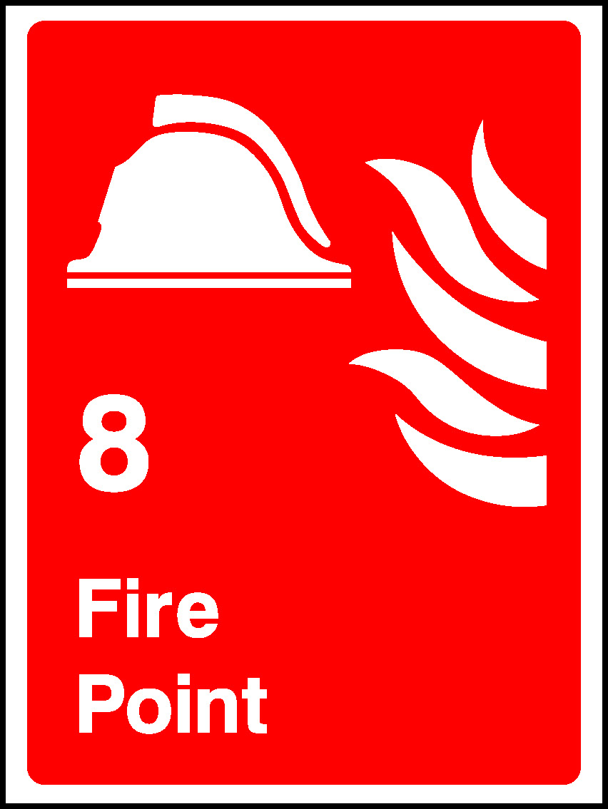 Fire Point 8 Fire Equipment Signage - FEQP0021