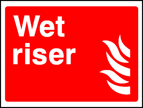 Wet Riser Fire Equipment Signage - FEQP0044