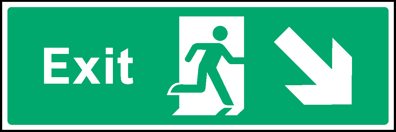 Exit Emergency Escape Signage - EMER0014