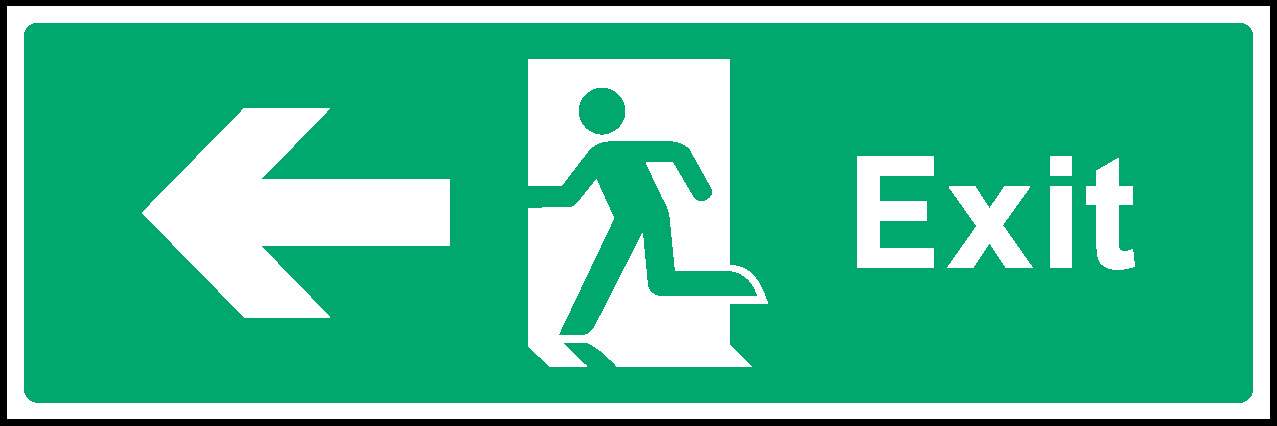 Exit Emergency Escape Signage - EMER0011