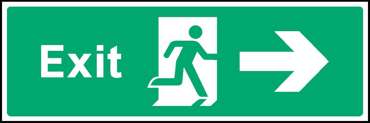 Exit Emergency Escape Signage - EMER0012