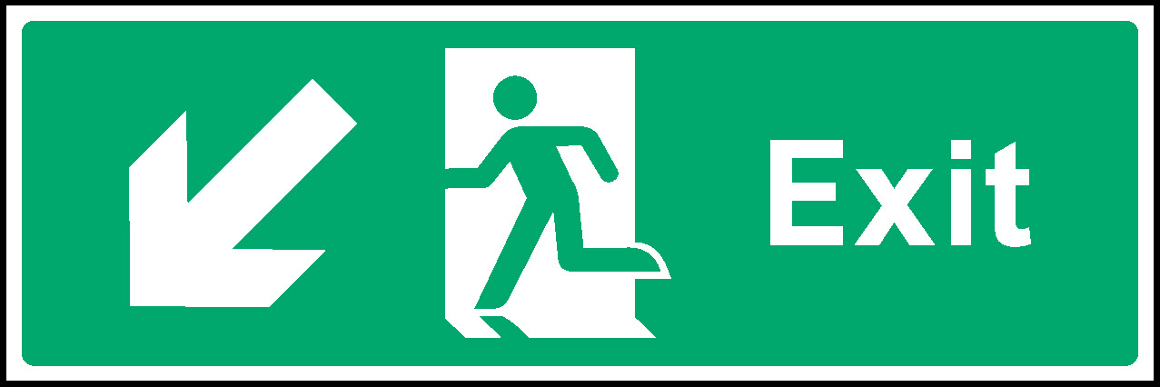 Exit Emergency Escape Signage - EMER0013