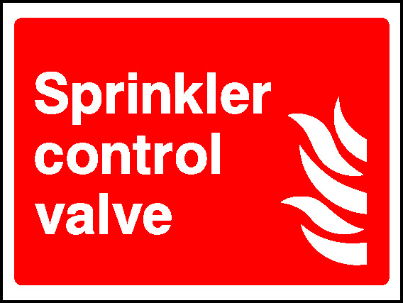Sprinkler Control Fire Equipment Signage - FEQP0047