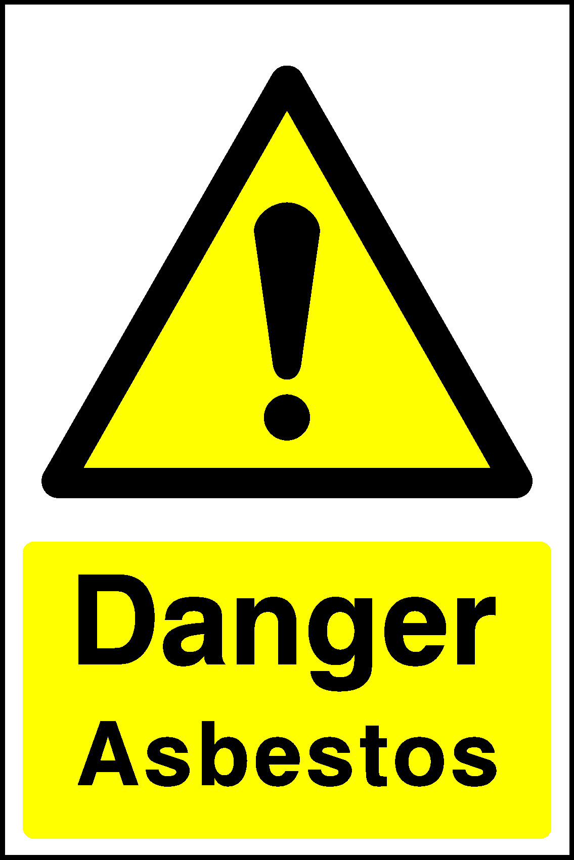 Danger Asbestos Construction-Signage - CONS0031