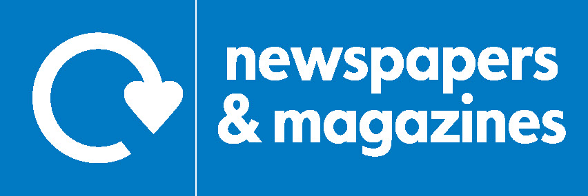 Newspapers & Magazines Recycling Paper Signage - PAPE0004