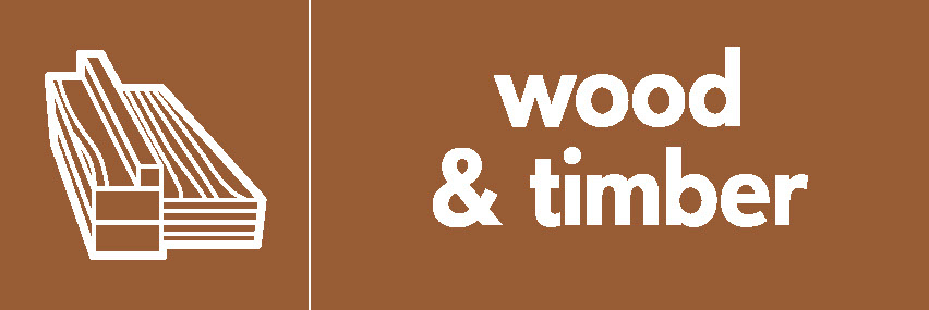 Wood & Timber Recycling Building Materials Signage - BUIL0013