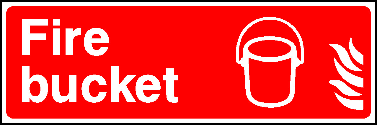 Fire Bucket Fire Equipment Signage - FEQP0041