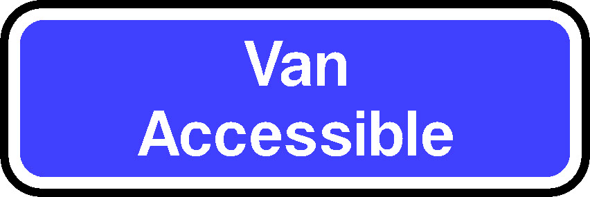 Van Accessible DDA Act Signage - DDA0016.