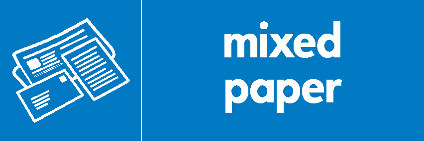 Mixed Paper Recycling Paper Signage - PAPE0012