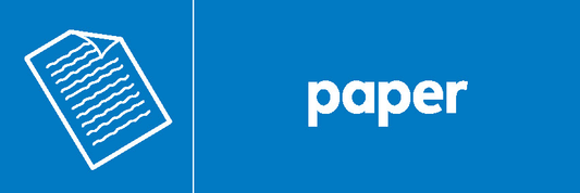 Paper Recycling Paper Signage - PAPE0014