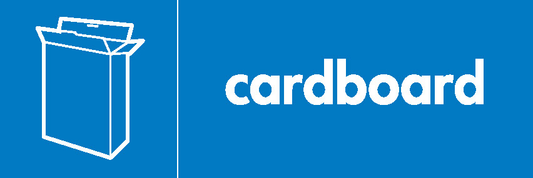 Cardboard Recycling Paper Signage - PAPE0010