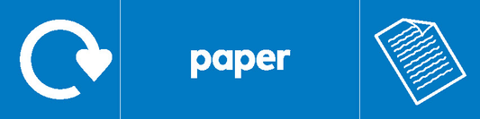 Paper Recycling Paper Signage - PAPE0022