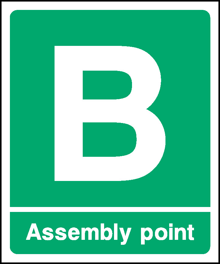 Assembly Point B Emergency Escape Signage - EMER0091 – TPX Workwear