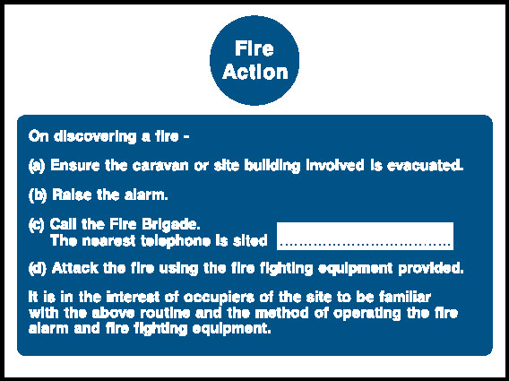 Pif Fire Fire Action Fire Action Signage - FACT0020 – TPX Workwear