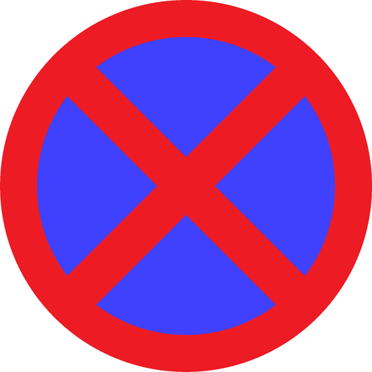 No Stopping Road Traffic Regulatory Signage - REGU0020