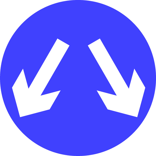 Left Or Right Road Traffic Regulatory Signage - REGU0005
