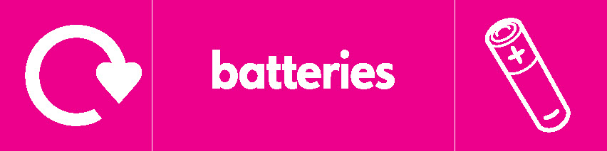 Batteries Recycling Electrical Signage - ELEC0029