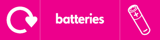 Batteries Recycling Electrical Signage - ELEC0029
