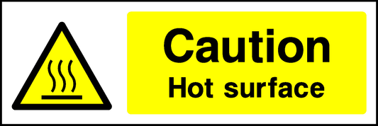 Caution Hot Surface Food Processing & Hygeine Signage - FOOD0080