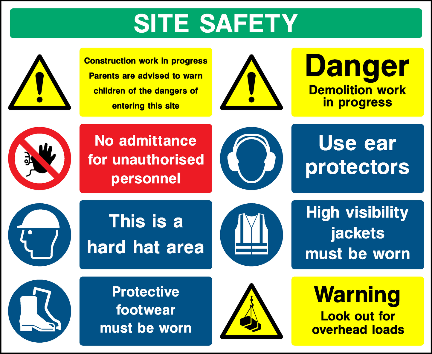 Site Safety Construction-Signage - CONS0011