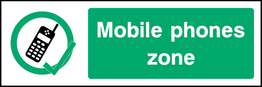 Mobile Phones Zone Prohibition General Signage - GENE0133