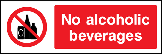 No Alcoholic Beverages Prohibition General Signage - GENE0057