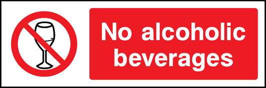 No Alcoholic Beverages Prohibition General Signage - GENE0058