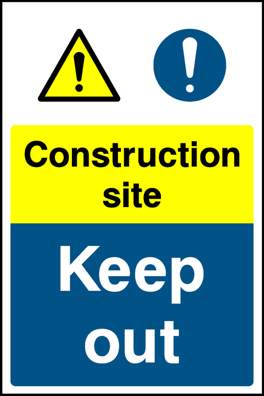 Construction Site Construction-Signage - CONS0032